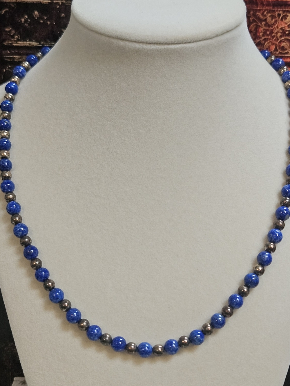 Carolyn Pollack Relios 17" Sterling Silver Beads & Lapis Lazuli Necklace